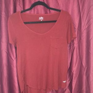 Hollister XS maroon soft tee